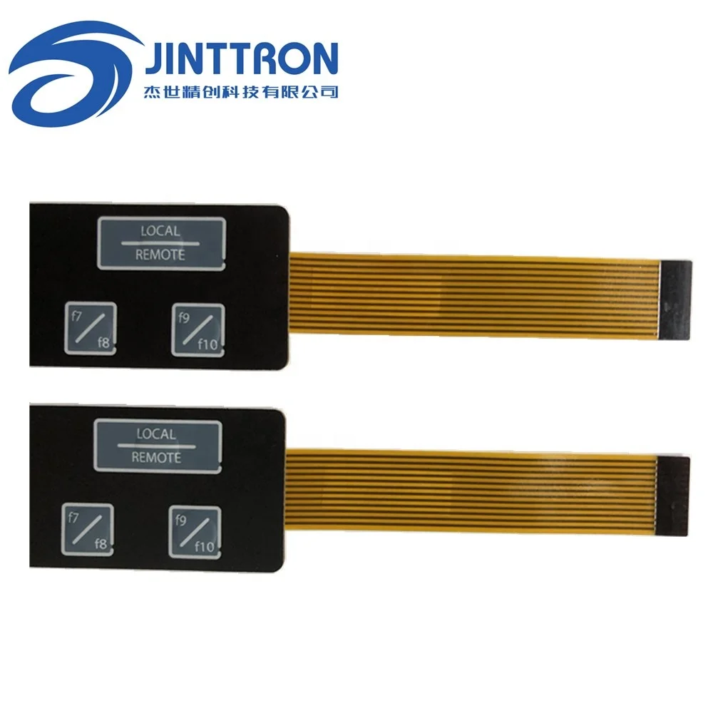 Membrane switch built-in pressure four leg tactile metal domes keyboard