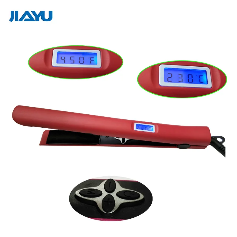 New hair straightening hair styling tools wholesale LCD display with private label
