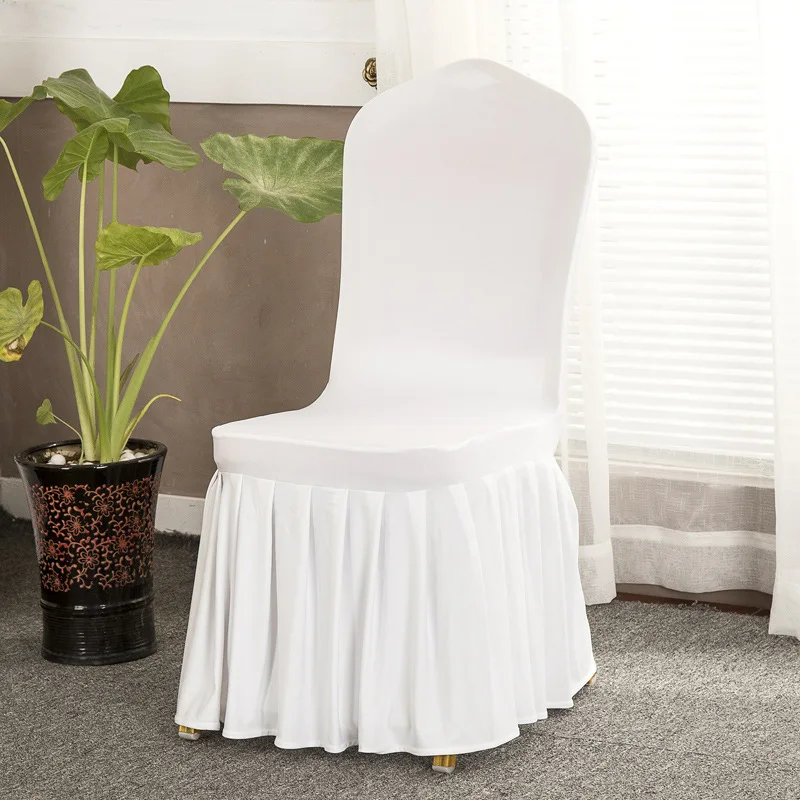 Banque Ruffled Skirt Spandex Chair Cover
