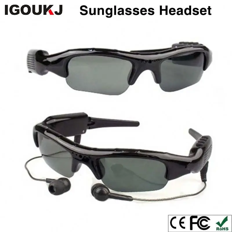 Camera Multifunction Wireless headset Sunglasses DV Sun Glasses earphone video for Driving mobile eyewear recorder TF Card MP3
