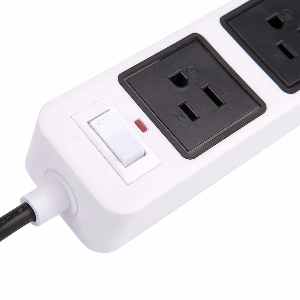 
Power Strip 3-Outlet Surge Protector with 4-USB Charging Station Smart Power Socket with 6.5ft Extension Cord 