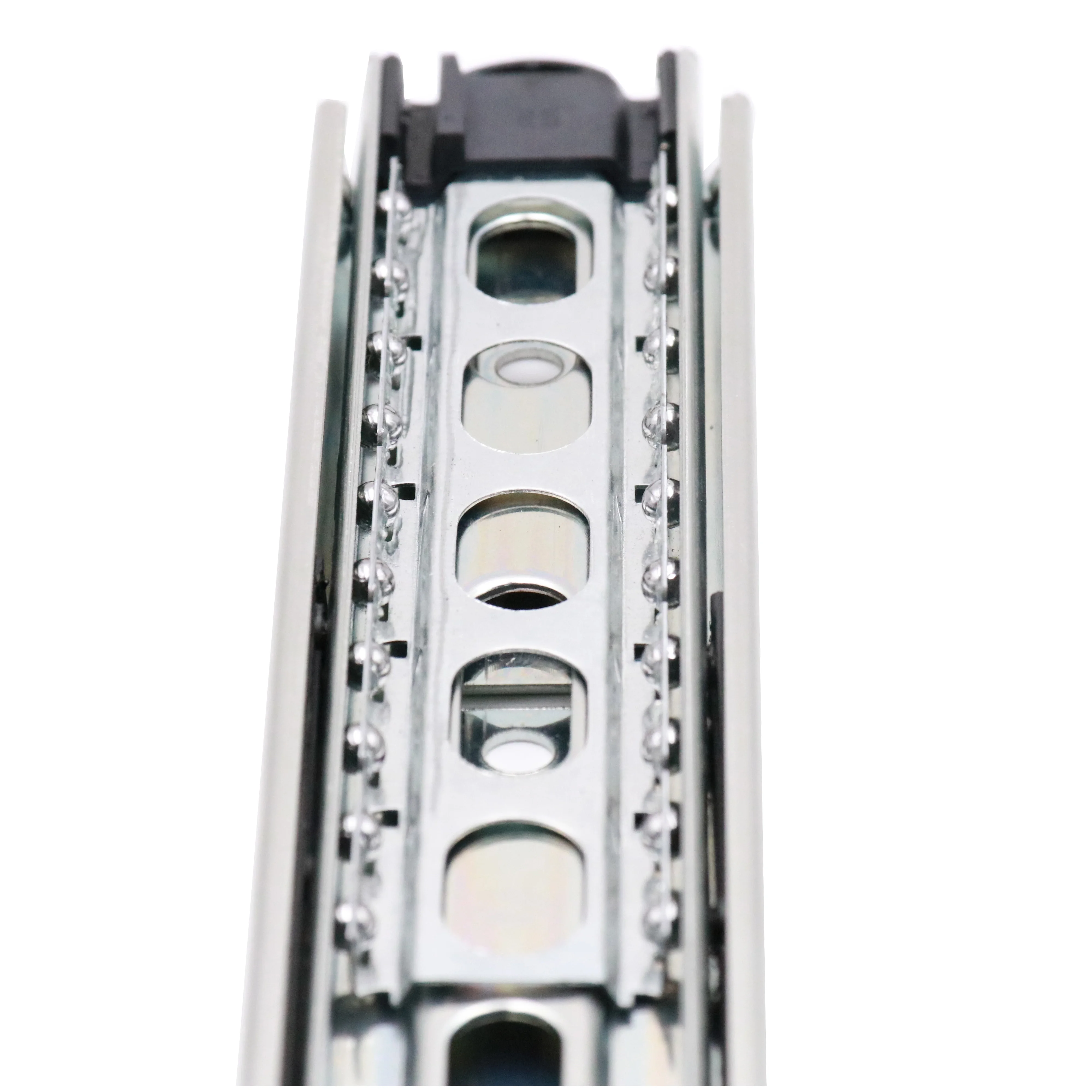 Hot Sale Push Opening Three- Fold Ball Bearing Kitchen Cabinets Telescopic Channel Rails Soft Close Slim Box Drawer Slide