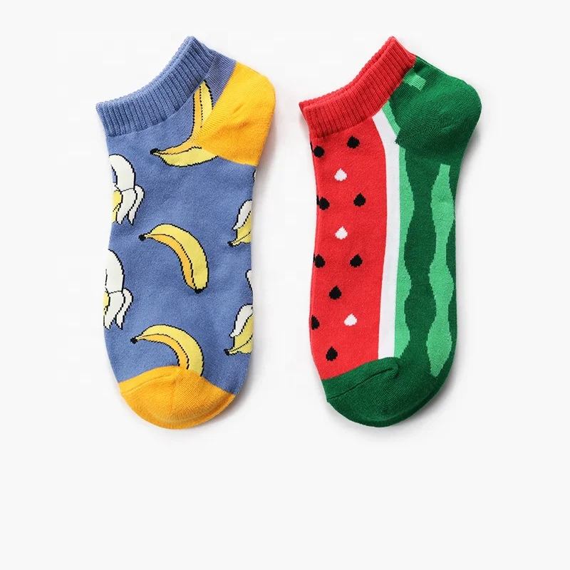 
2019 New Fashion top quality men cotton colorful ankle happy funny fleece socks 