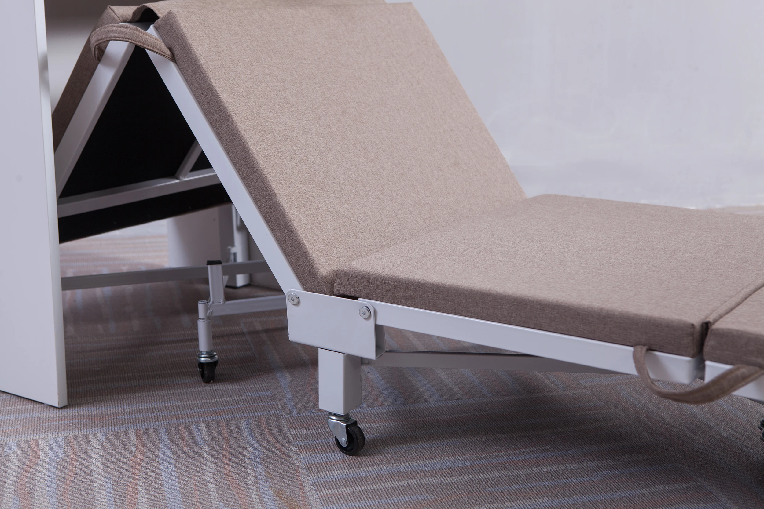 Multifunction Hidden cabinet folding bed save apace meteal folding bed with mattress