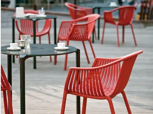 hig pressure laminate HPL table top customized by CNC machine