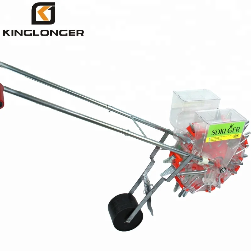 KINGLONGER hand push manual beans  fertilizer seeder
