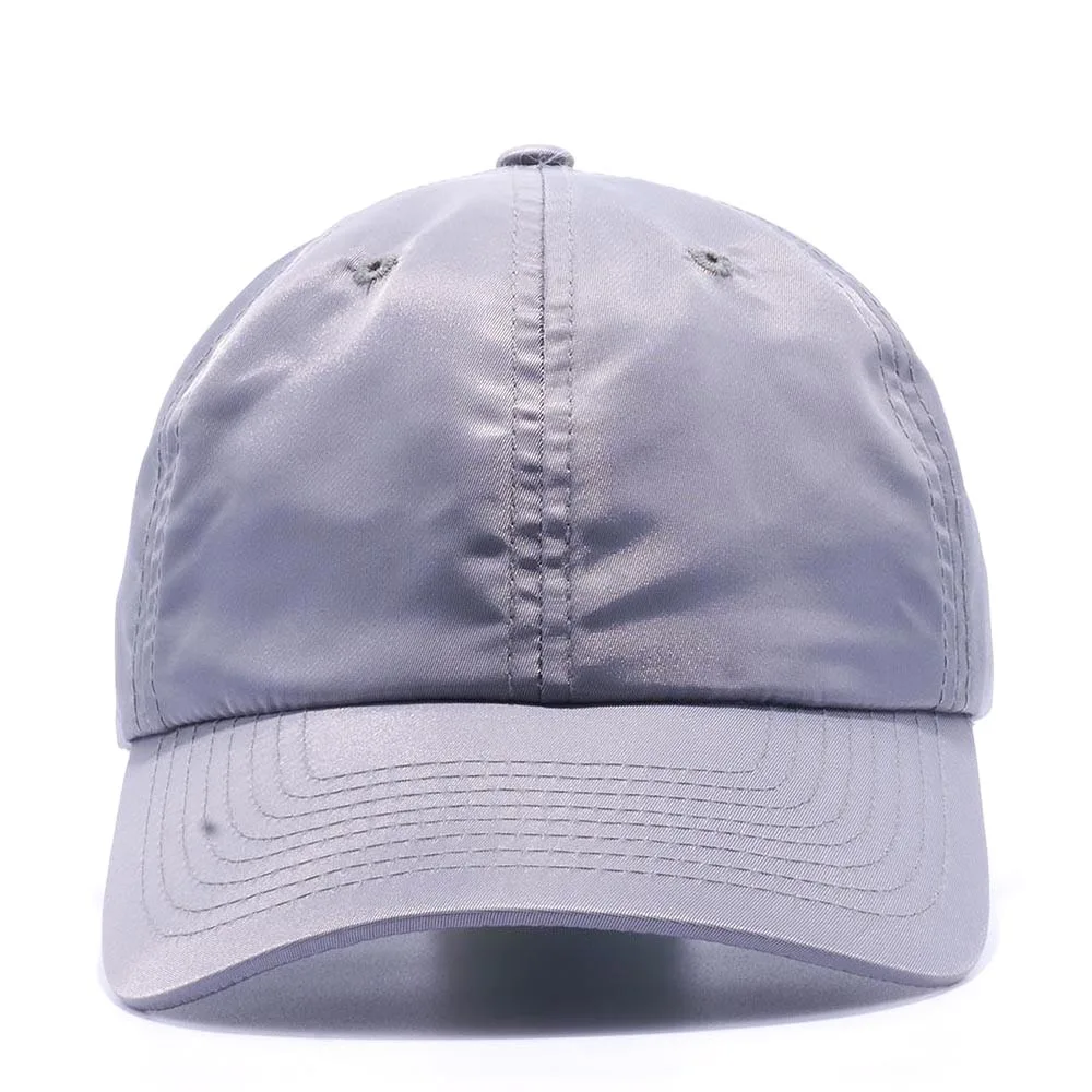 Blank nylon dad hat metal buckle 6 panel manufacturer