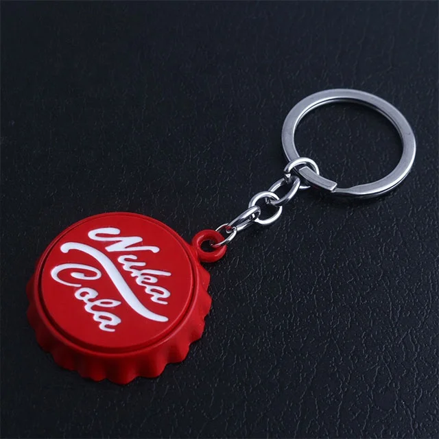 Designs Logo Fallout Nuka Cola Beer Bottle Opener Keychain Key Chain