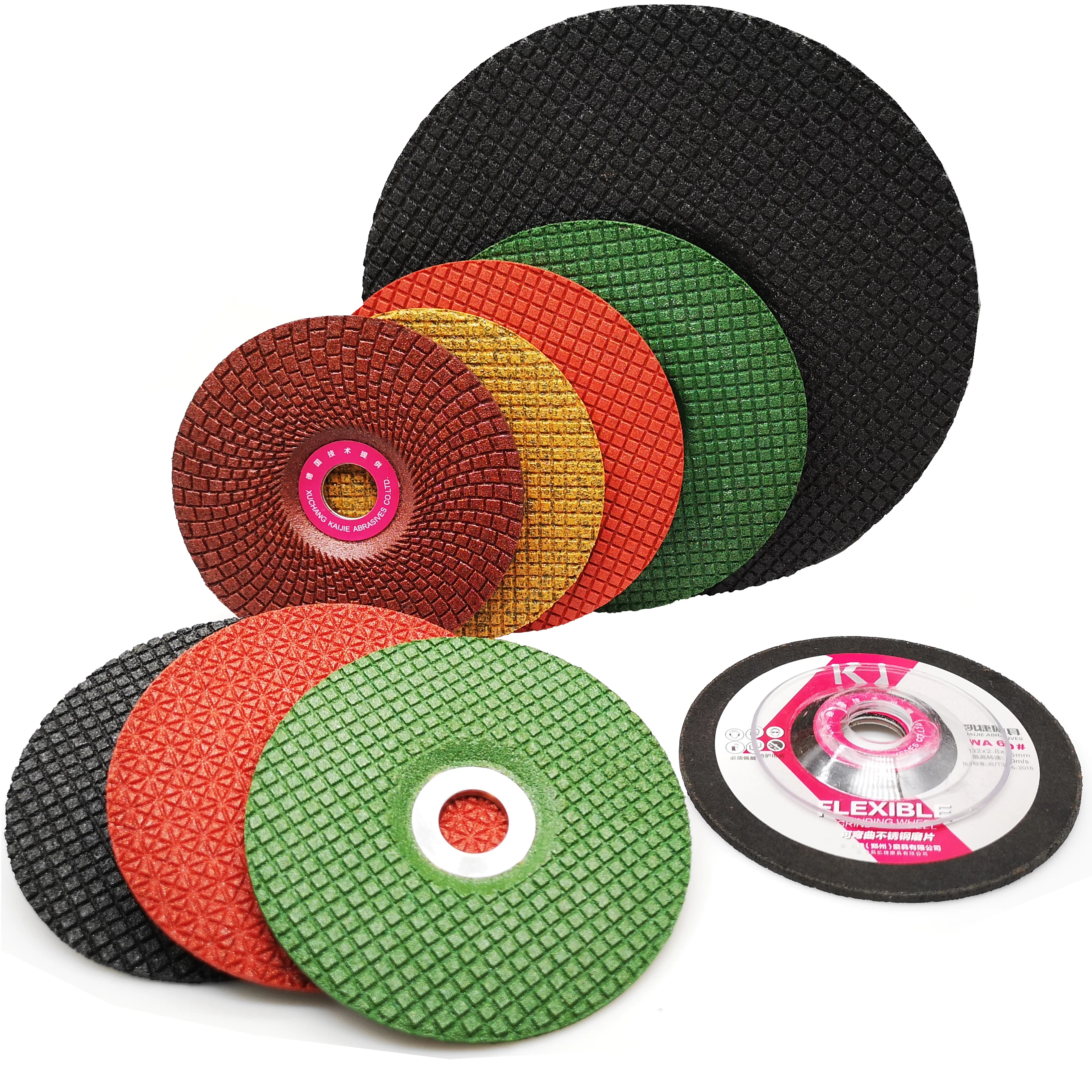 Гибкий шлифовальный круг из нержавеющей стали, 4 дюйма, WA, шлифовальный круг, абразивный диск