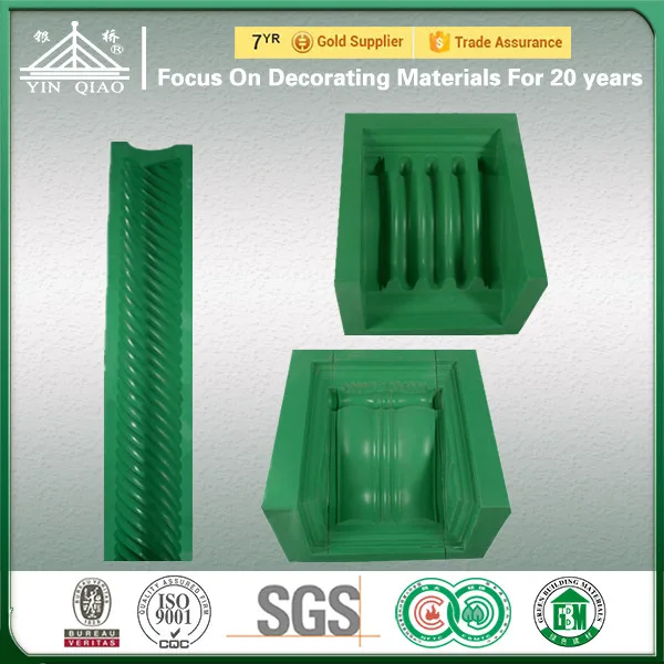 Silicone Rubber Plastic Mould For Gypsum Cornice Plaster Crown Moulding