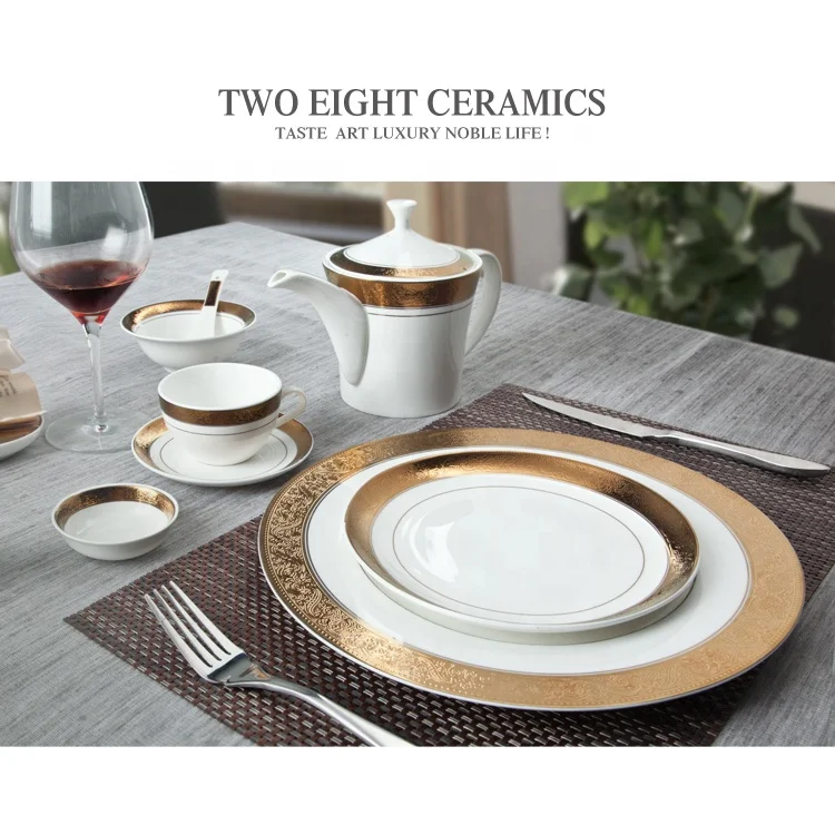 High Quality platesforweddings dinnerware porcelain fine bone china tableware trend 2019 used china dinnerware