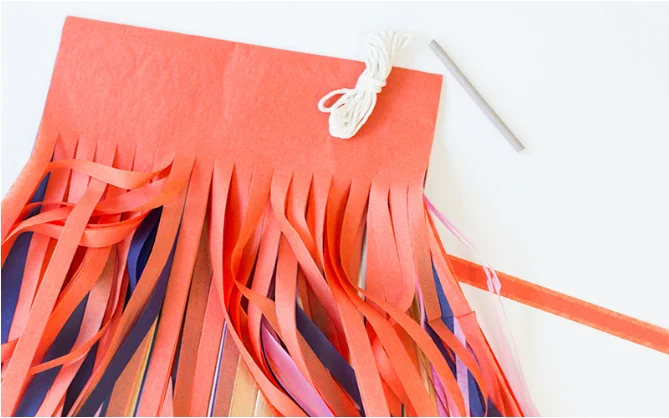 
High quality handmade DIY tissue paper tassel garland 