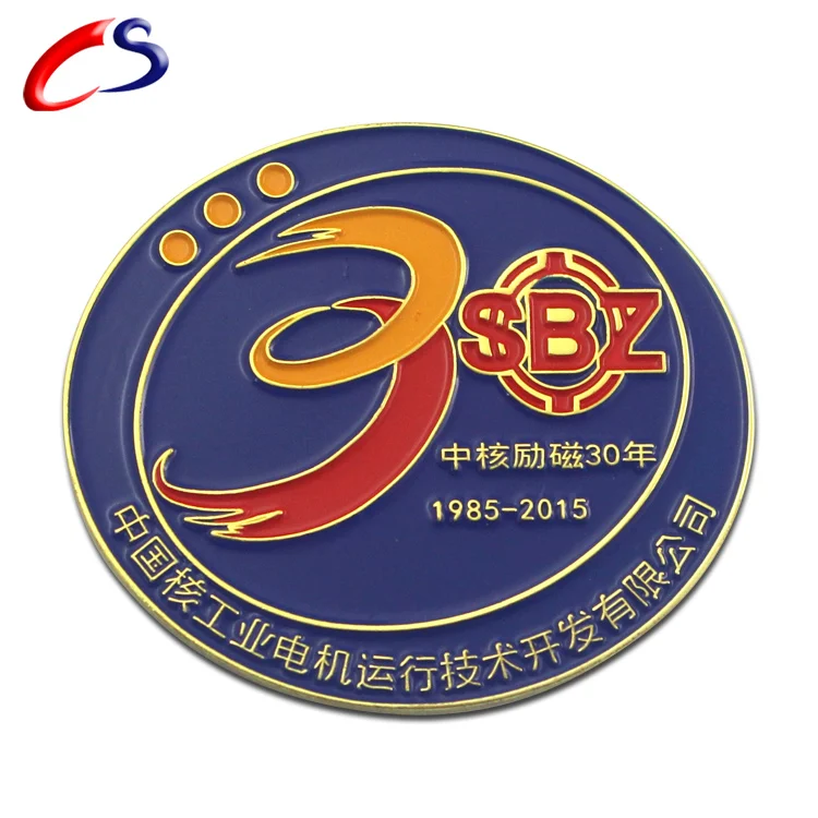 New design club 3d metal soccer pin badge