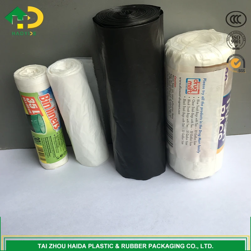 
Heavy Duty Rubber large black kitchen garbage bag 