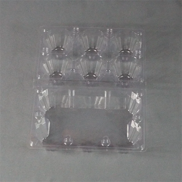 clear blister plastic  chicken egg  trays clamshell  of 12 pcs and 6 pcs