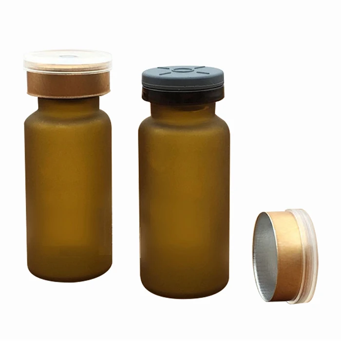 
Reversible caps autosampler vial mini tubular amber pharmaceutical glass vials 
