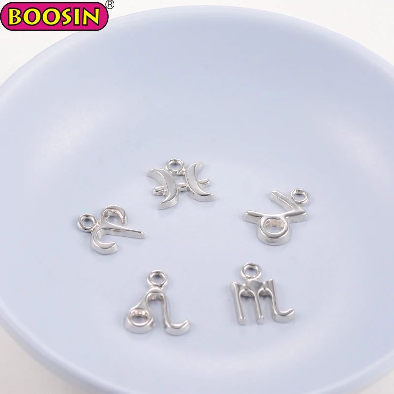 Best sale personality month charm set of 12 zodiac star symbol metal luck charm