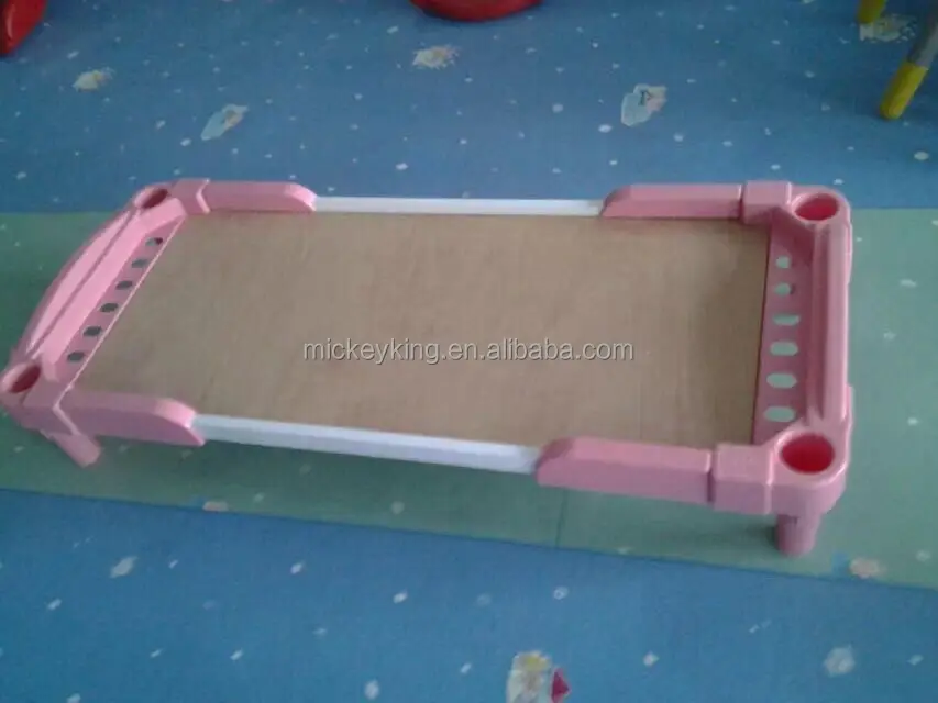 Childcare center furniture J212G bed wooden plastic bed for kids