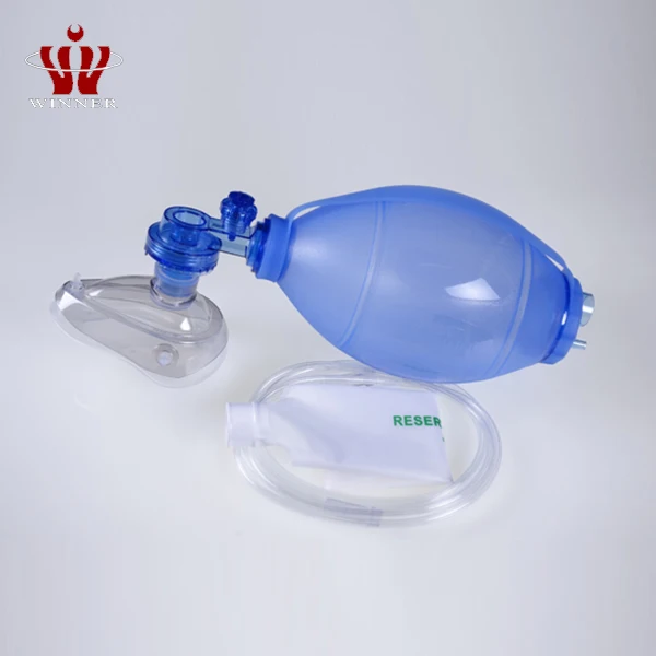 Artificial emergency manual oxygen breath resuscitator