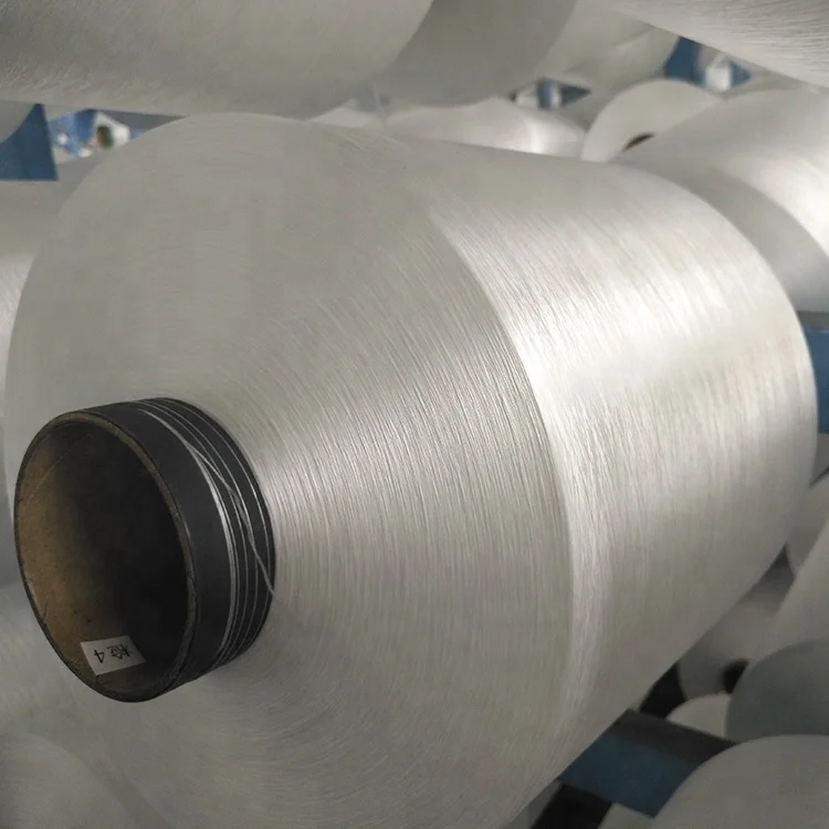
100 percent polyester yarn DTY 75D-300D Semi dull rw filament yarn 