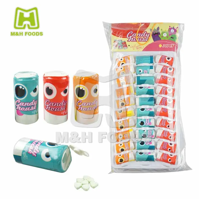 Candy House Triangle Shaped Fruity Tablet Candy in Bottle