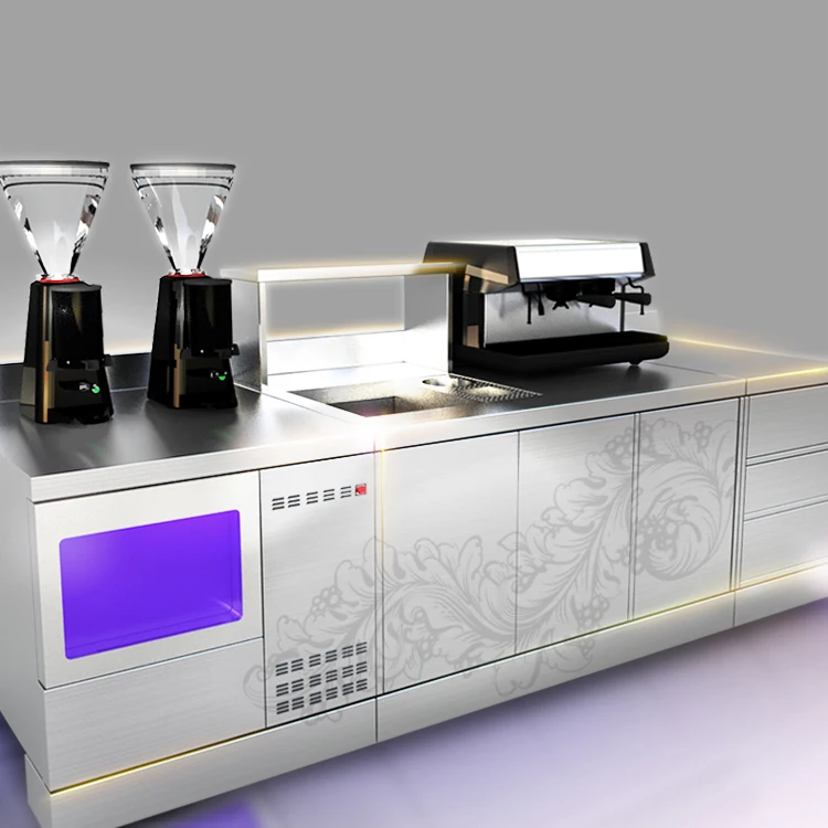 Mobile Counter Bar Modern Mini Customized Counter Bar For Coffee Shop Sale