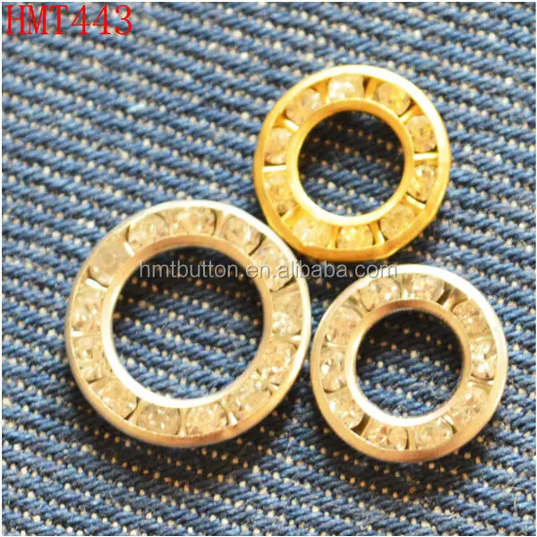 metal garment accessories eyelets with stones