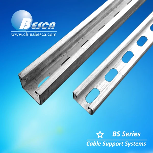 Perforated and steel Galvanized Stainless Grade Zinc Plated C Strut Channel