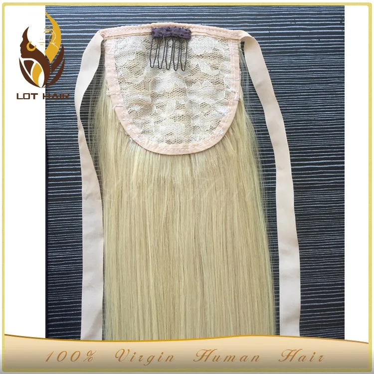 Top sale wholesale Brazilian virgin hair extension Type 100% human hair ponytail