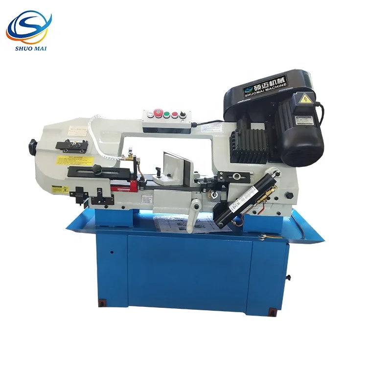 
Small mini type multifunction metal steel pipe angle cutting band saw machine BS-712N 