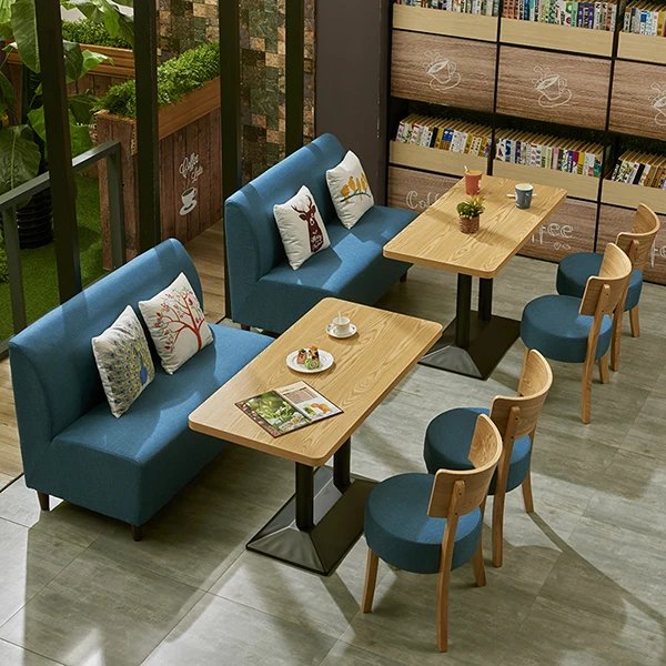 Wooden set designs for restaurant cafe shop luxury booth restaurant sofa