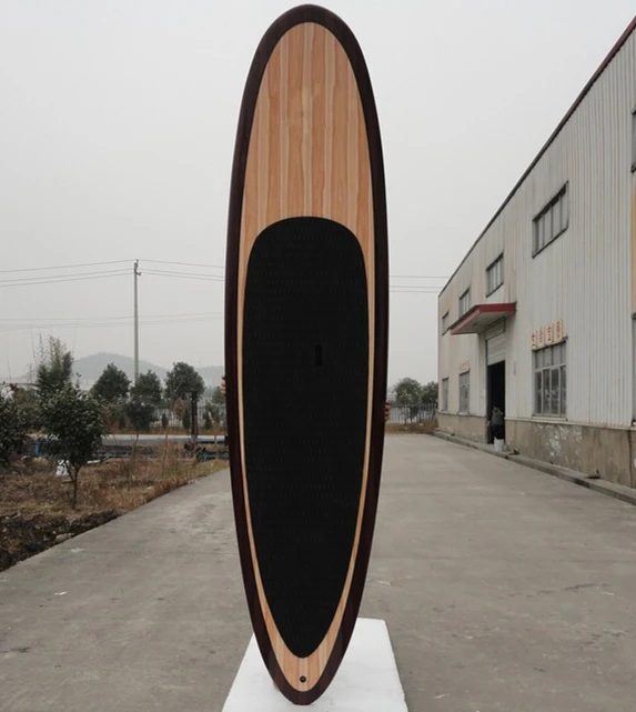 Индивидуальный дизайн в черном деревянном корпусе с веслом для паддлбординга оптовая продажа sup доска/завод деталя Весло Серфинг sup серфинга с дизайном древесного волокна