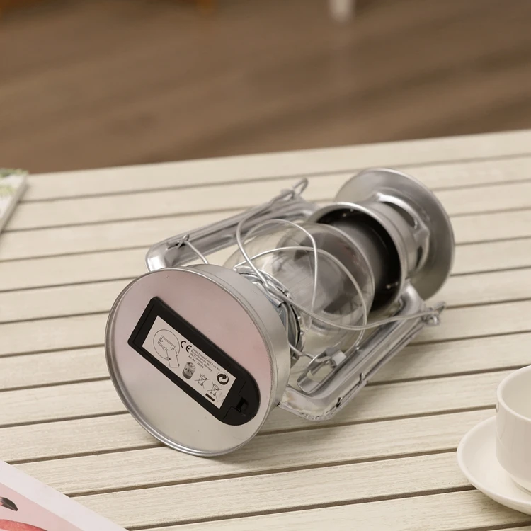 
Outdoor decoration mini new Portable vintage rechargeable storm Solar Powered waterproof LED Camping Light lantern 