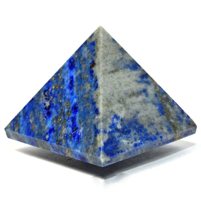 Natural Polished Lapis Lazuli Quartz Crystal Pyramid Octangle Cone Egypt Pyramids