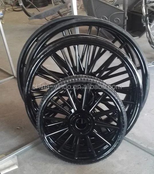 
Horse carriage wheels long lifetime solid rubber tires 