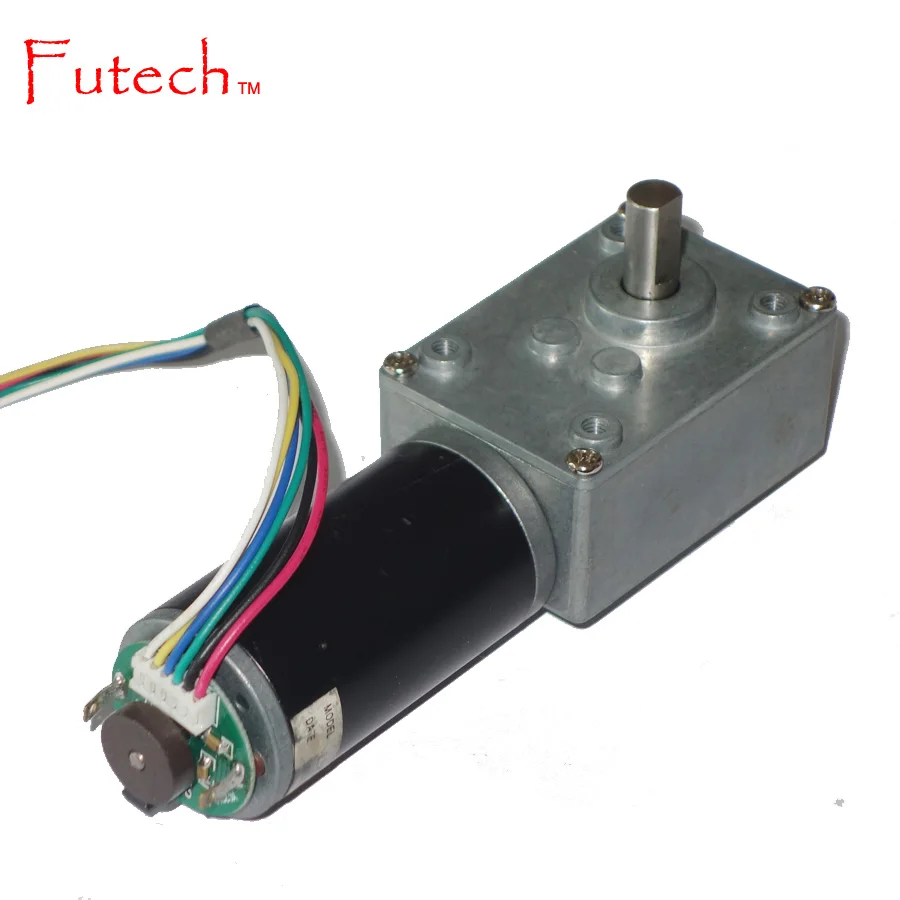 DC Worm Gear Encoder Motor