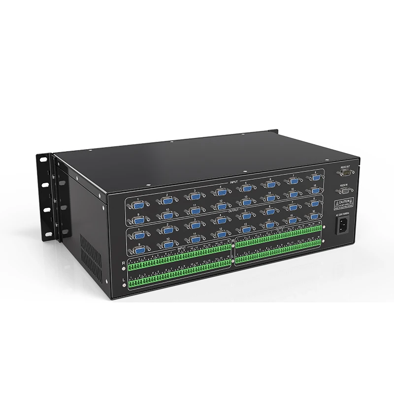 16 in 16 out/8x8 VGA matrix switch with balance audio