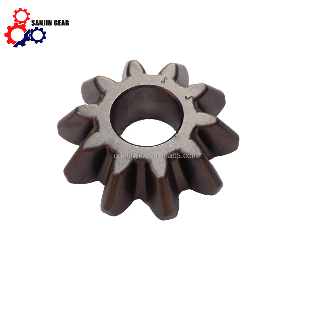 Stainless steel high precision helical straight bevel gears made by Sanjin