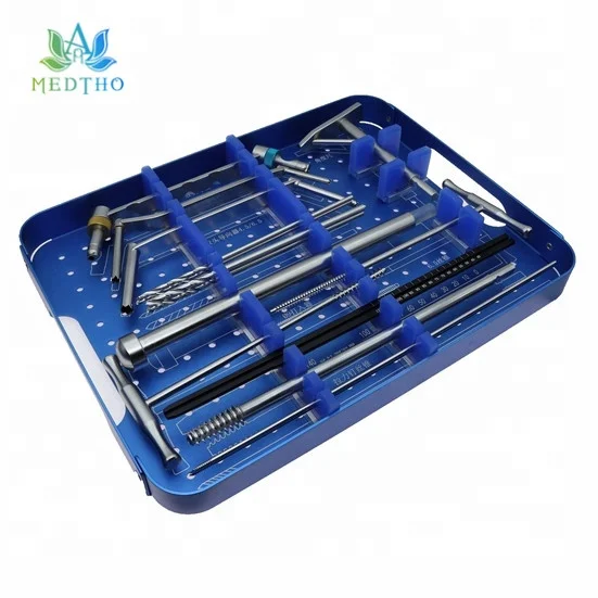 orthopedic instrument trauma medical kit orthopedic instrument set DHS and DCS Plate Instrument Set