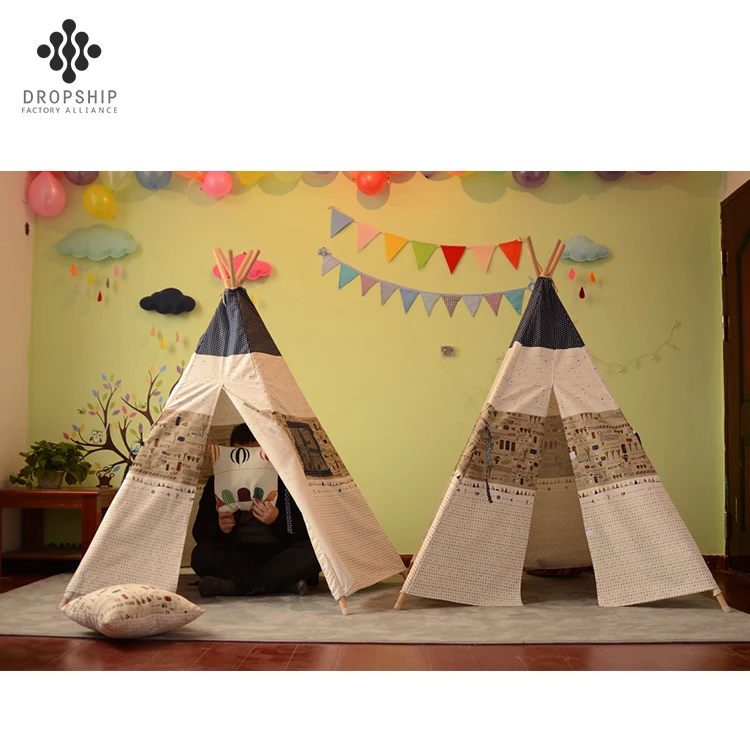Dropship DS-TT1006 Most selling products Play Set adult canvas teepee tent