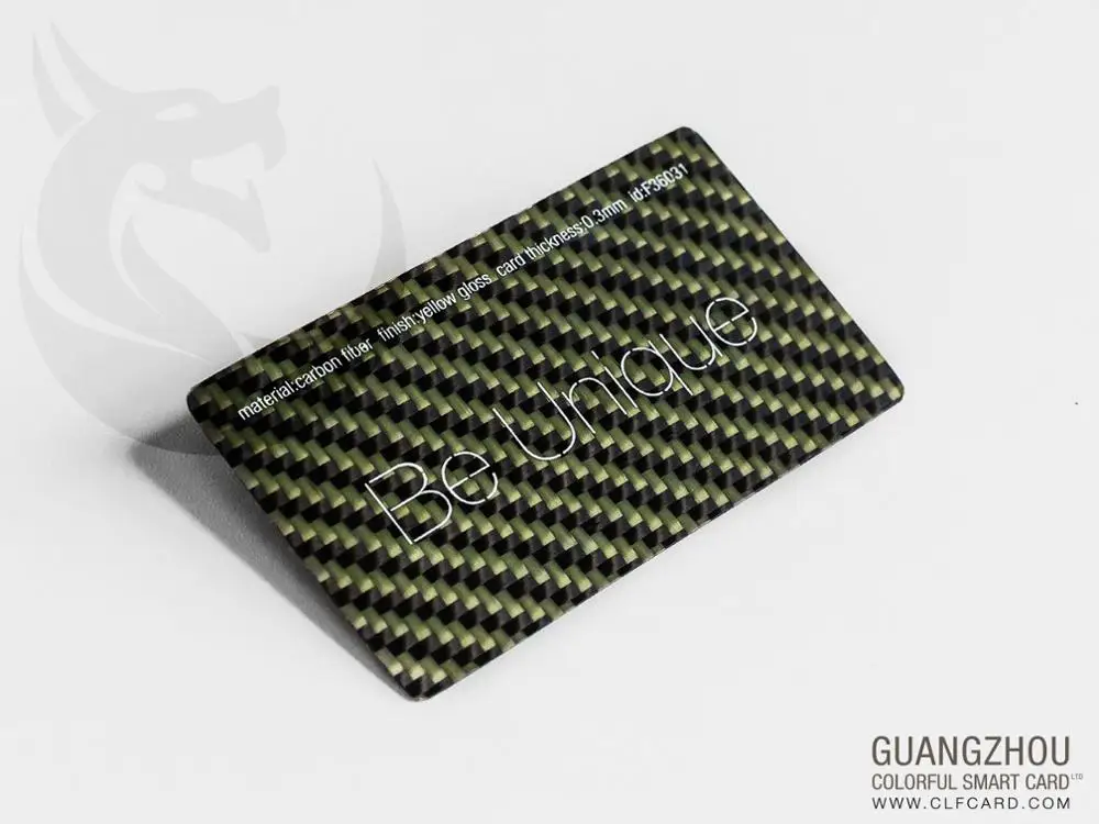 High Quality 3K Carbon Fiber Business Membership Cards Different Color Logo New Type Fine Material