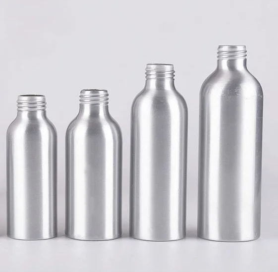 Индивидуальная пищевая косметическая упаковка 50 мл 100 мл 150 мл 200 мл 250 мл жидкое масло алюминиевая бутылка с винтовой алюминиевой крышкой