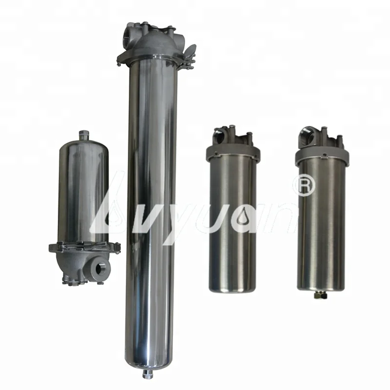 Commercial stainless steel single cartridge water filter housing 10 inch from Guangzhou Manufacturer