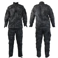 Mens Mandrake Kryptek Camouflage Tactical Combat Wargame Training Clothes Breathable Paintball Uniform