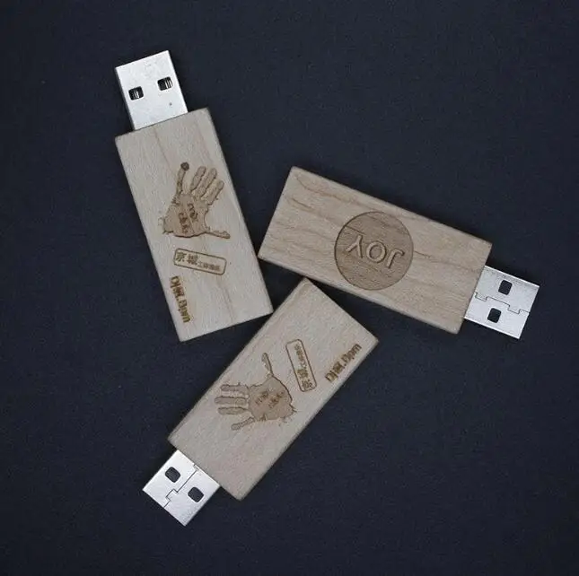 Wooden USB 3.0 USB Stick Wood 8GB 16GB 32GB Bulk Flash Drive Wooden USB Memory Photo Album Box