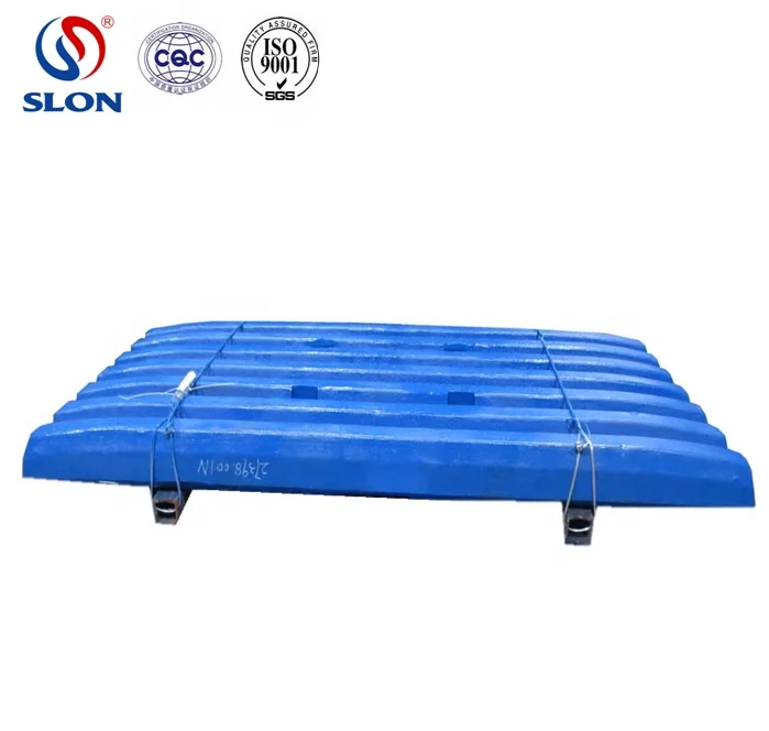 High Manganese Steel Kleemann Fixed And Swing Jaw Plate For Kleemann Mc100z,Mc110z Evo Jaw Crusher