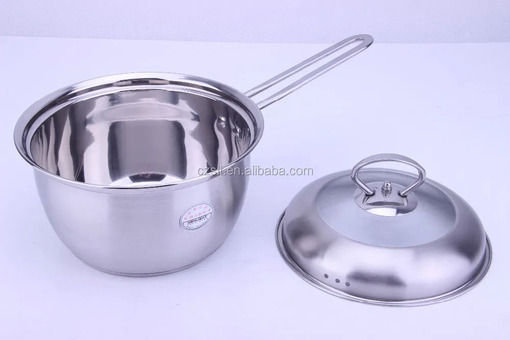 Stainless steel noodles pan milk pot mini saucepan With Lid