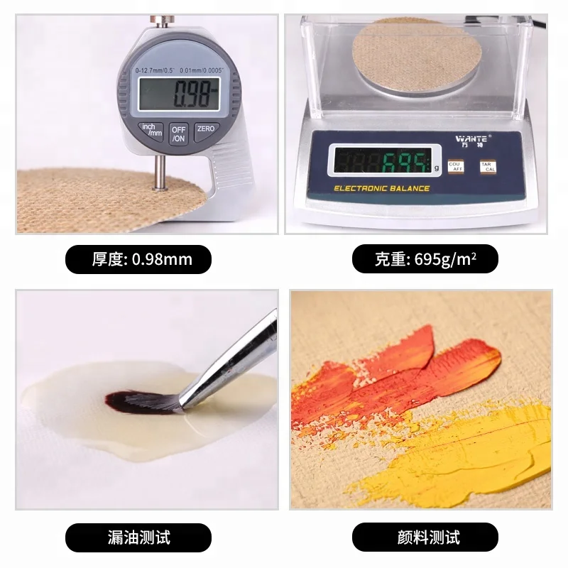 Blank oil paint canvas,wholesale artist jute canvas roll,any size with 68.8'/175cm wide primed canvas for artist oil painting.