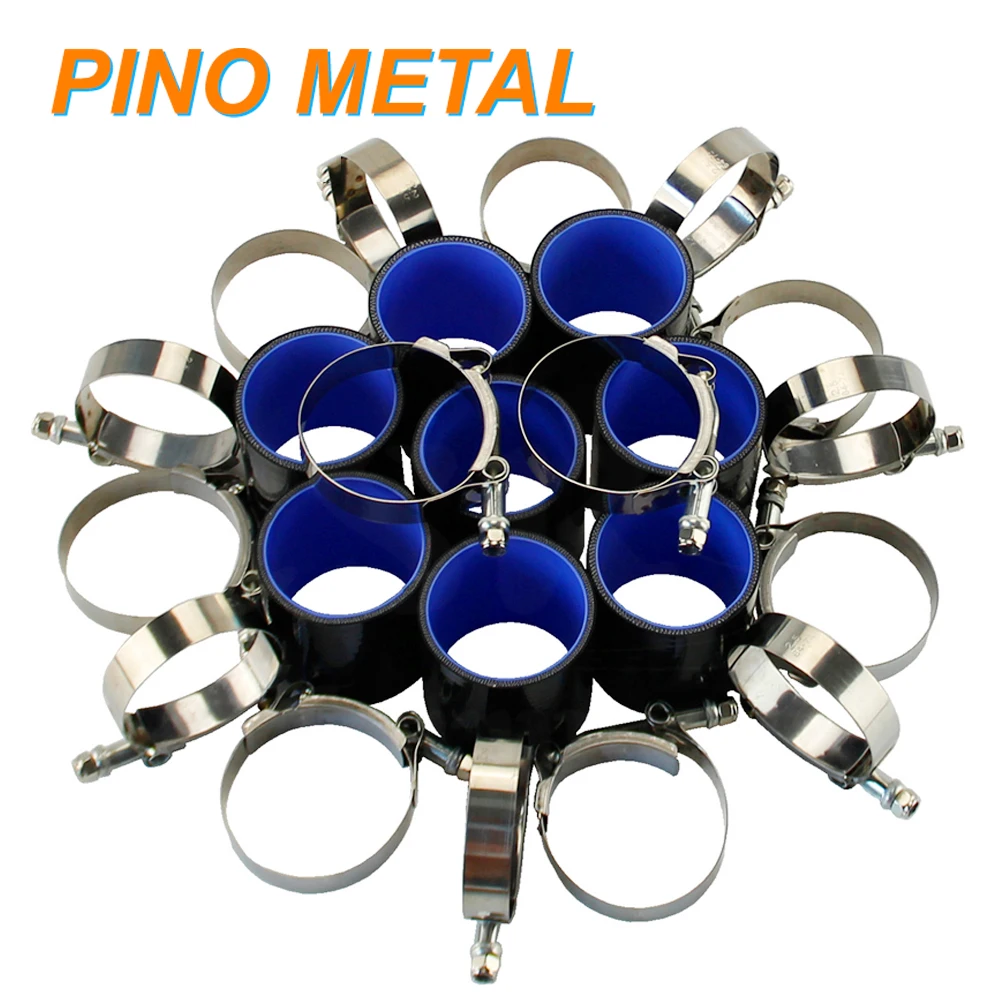 63, внешний диаметр 1,8 мм, алюминиевый интеркулер, Комплект труб для турбо труб + силикон + черный зажим