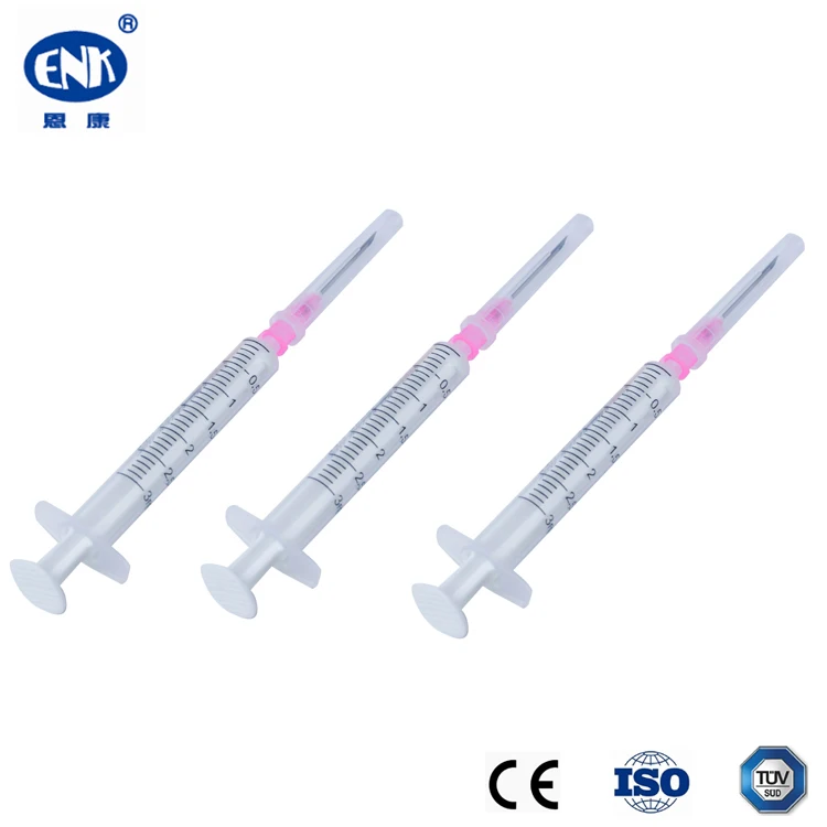 Hot Sale Plastic 2 parts Medical Disposable Syringe Without Rubber